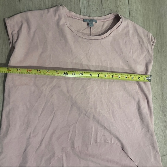 COS Circle Cut Layer Knit Mini Dress Size XS Extra Small Pink Travel Easy Fit - Picture 7 of 12